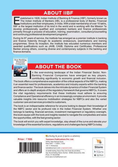 Non-Banking Financial Companies By Indian Institute of Banking & Finance (IIBF)