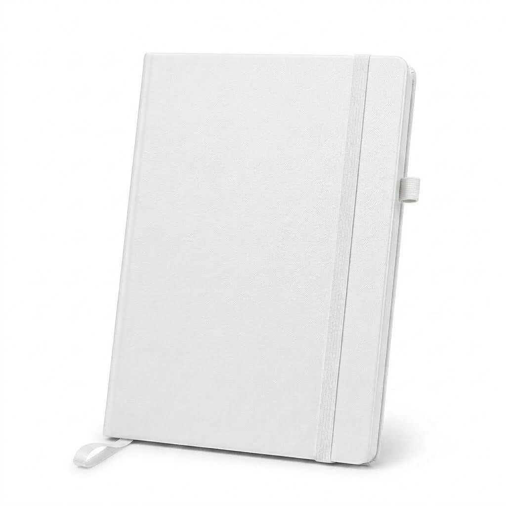 A5 Executive Diary Notebook with Premium PU Leather Cover, Ruled Journal, Elastic Closure, Pen Loop, Ribbon Bookmark & 12-Month Planner for Office, Business, Meetings & Personal Use
