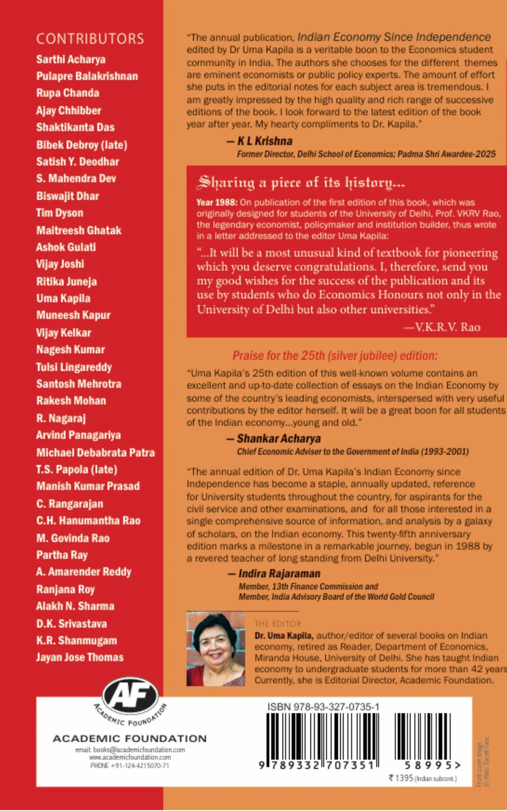 Indian Economy Since Independence 37th Edition 2026-27 Uma Kapila