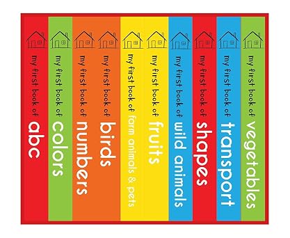 My First Library: Boxset of 10 Board Books for Kids