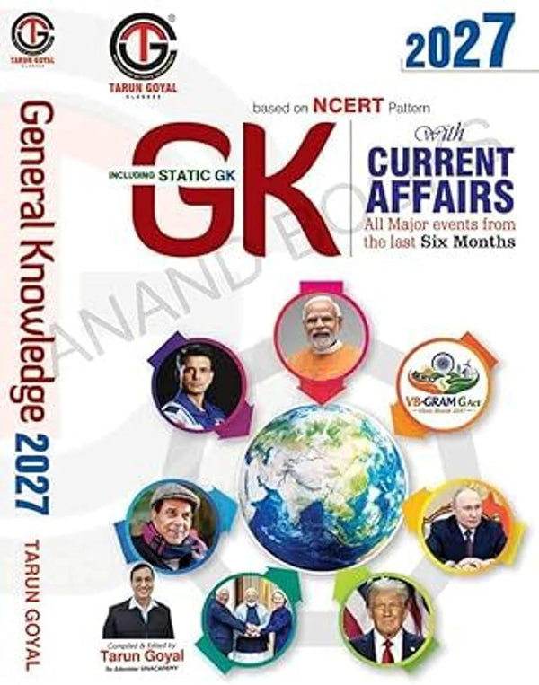 Tarun Goyal GK 2027 (Including Static GK) (Based on NCERT Pattern Useful for All Competitive Exams (Paperback), English Edition, Tarun Goyal) by Tarun Goyal