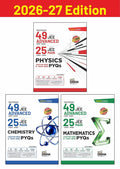 Disha Combo (3 Books) Errorless 49 Years JEE Advanced (1978 - 2026) & 25 Year JEE Main (2002 - 2026) PHYSICS, CHEMISTRY & MATHEMATICS Chapter-wise & Topic-wise PYQs 22nd Ed. | For JEE Main & Adv 2027