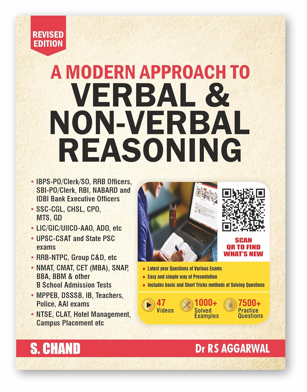 A Modern Approach to Verbal & Non-Verbal Reasoning (Revised Edition 2025) | 47 Videos | 1000+ Solved Examples | 7500+ Practice Questions | SSC CGL CHSL, IBPS, Bank SBI PO Clerk, Railway CAT, MAT, Police, UPSC Exam Book Paperback