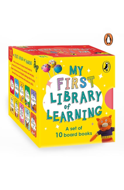 My First Library of Learning Complete collection of 10 board books for kids 0 to 3 | ABC, Colors, Opposites, Numbers, Animals