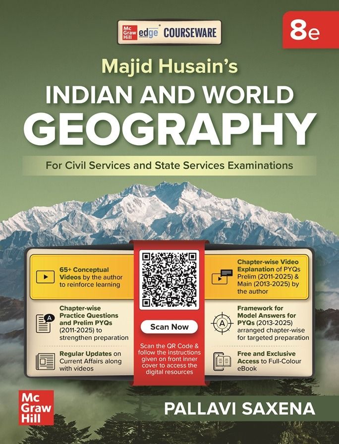 Courseware on Majid Husain's Indian and World Geography 8th Edition By Pallavi Saxena