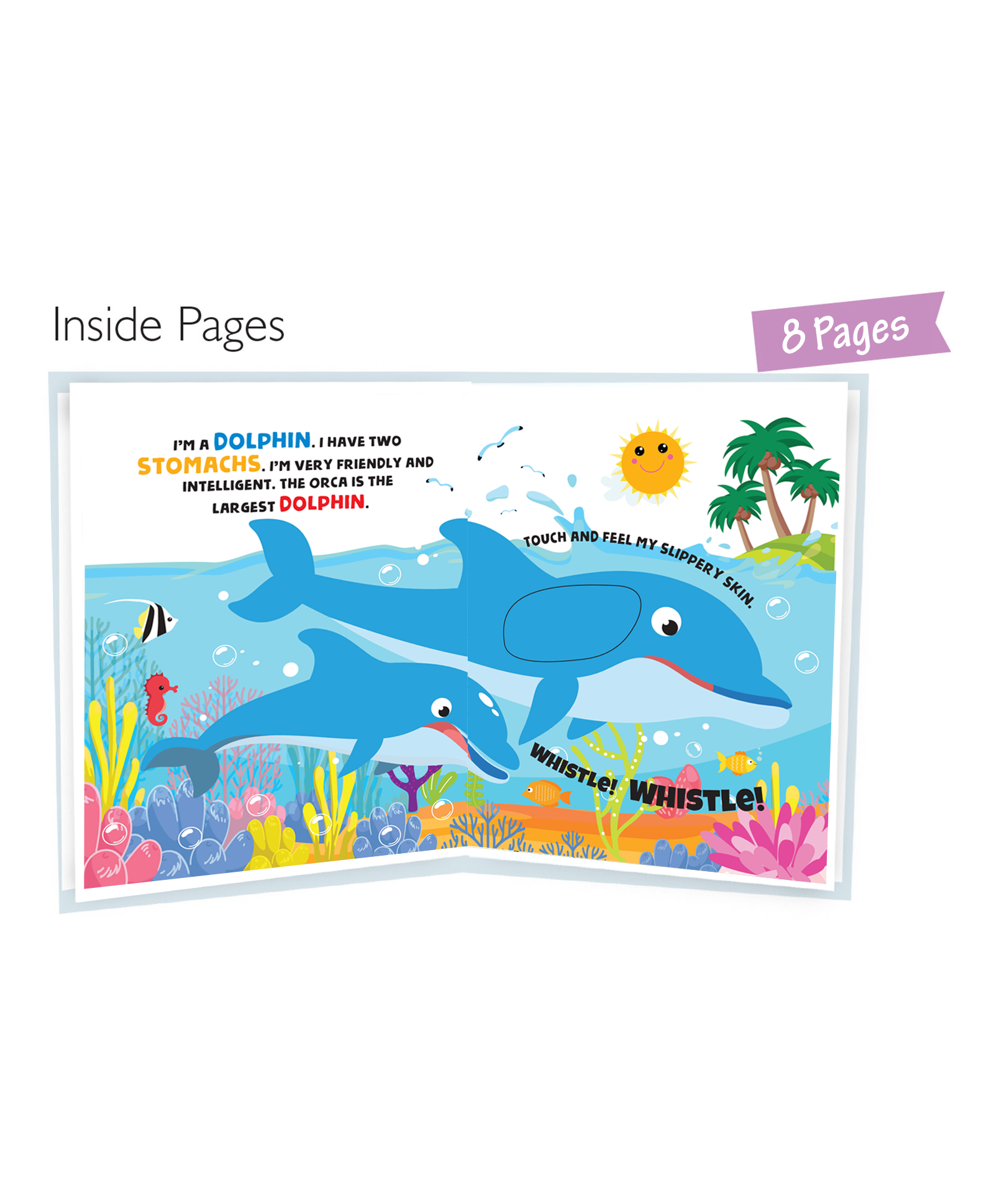 Hello Friend Books Touch and Feel Board Book: Sea Animals- Interactive Touch & Feel Book for Kids