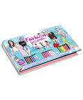 Hello Friend Books Fashion Forever Art Kit: Colour Your Own Fashion Figures, Dresses, Hairstyles and More – Colouring Art Kit with 30 Coloured Pencils and Creative Artwork