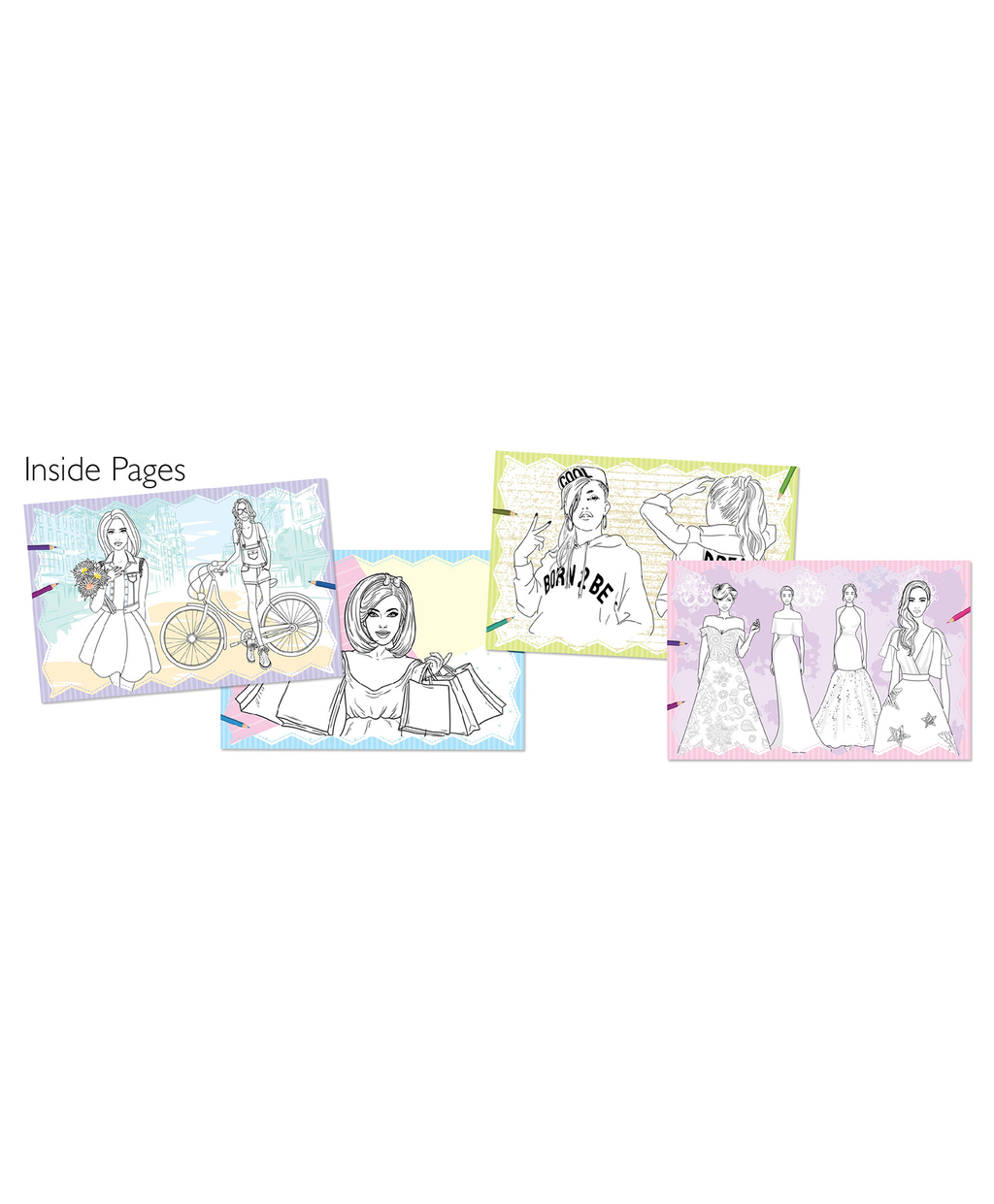 Hello Friend Books Fashion Forever Art Kit: Colour Your Own Fashion Figures, Dresses, Hairstyles and More – Colouring Art Kit with 30 Coloured Pencils and Creative Artwork