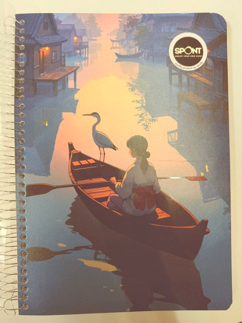 SPONT STEEL SPIRAL A4 NOTEBOOK 380 PAGES (SET OF 3 NOTEBOOKS)