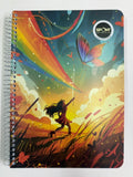 SPONT A4 STEEL SPIRAL PLAIN NOTEBOOK 380 PAGES (SET OF THREE NOTEBOOKS)