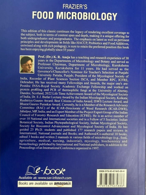 Frazier's Food Microbiology 6th revised edition by ANEJA K. R.