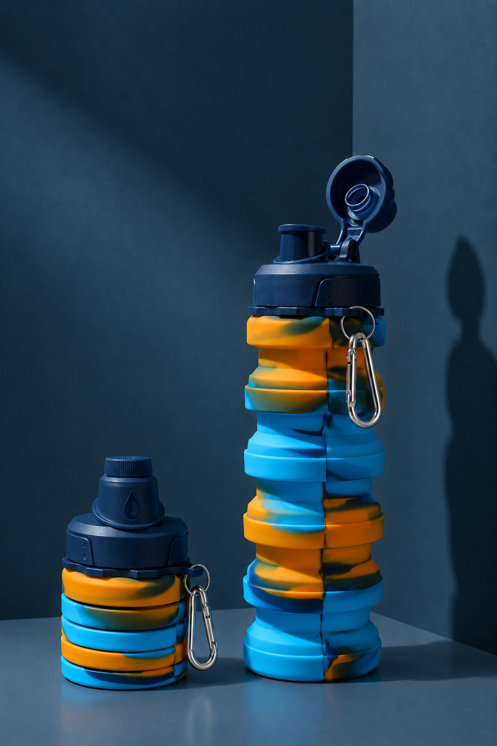 FOLDABLE SILLICON WATER BOTTLE 500 ML BPA FREE
