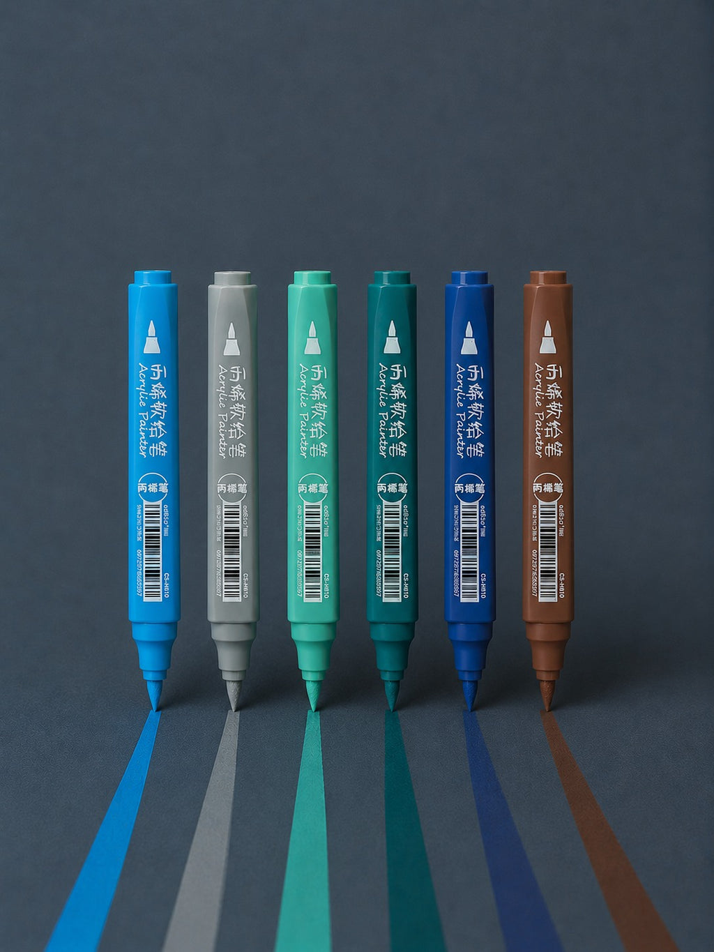 ACRYLIC SOFT PAINT PEN 6 PCS