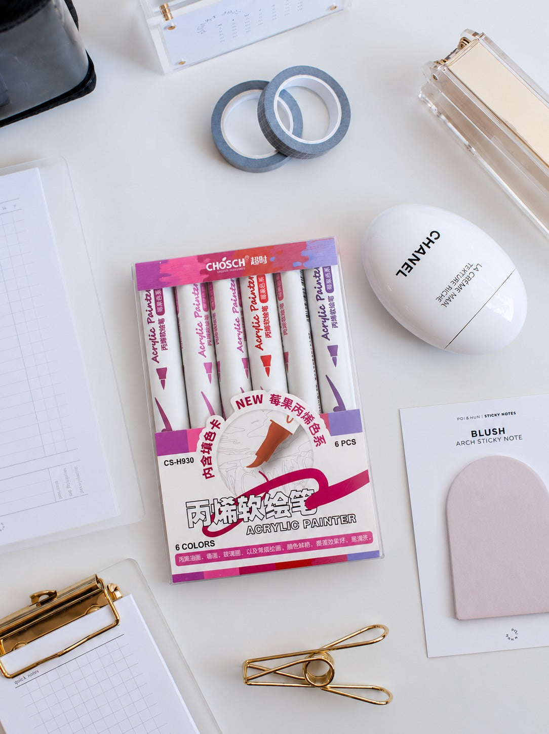 ACRYLIC SOFT PAINT PEN 6 PCS