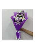 PURPLE CROCHET BOUQUET